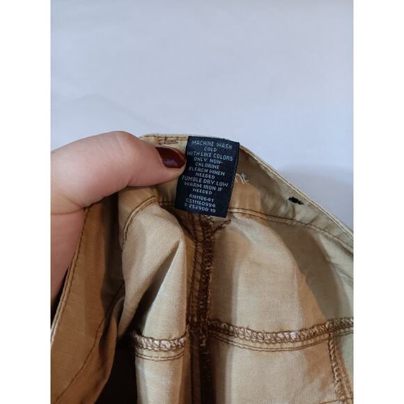 Lane Bryant Tan Ripstop Cropped Pants Size 18 - Picture 14 of 14